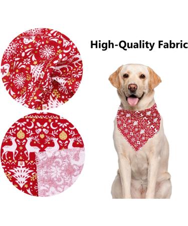 Aring Pet Dog Bandana - Soft Cotton Christmas Reindeer Bibs for Small to Large Dogs & Cats - Buy Online on GoSupps.com