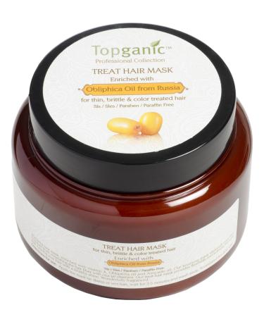 Topganic Treatment Hair Mask with Obliphica Oil  16.9 Ounce