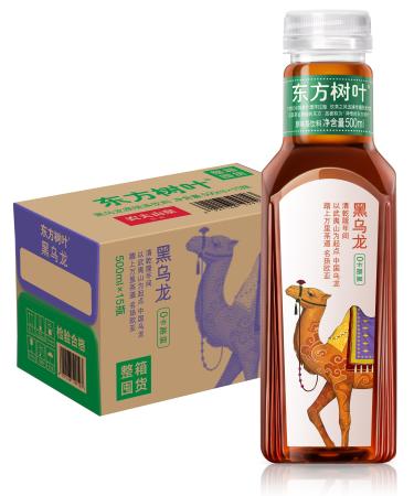 ORIENTAL LEAF Unsweetened Iced Tea Bottled Black Oolong Tea 500 ml bottles 15 Pack Bottled Iced Tea Drinks Sugar Free 0 Calories unsweet black oolong