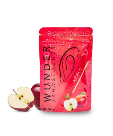 Wonder Toothpick Refill Pack - in 7 Refreshing Varieties - Flavored TOOTHPICKS - Tasty TOOTHPICKS (Apple - Apfel)