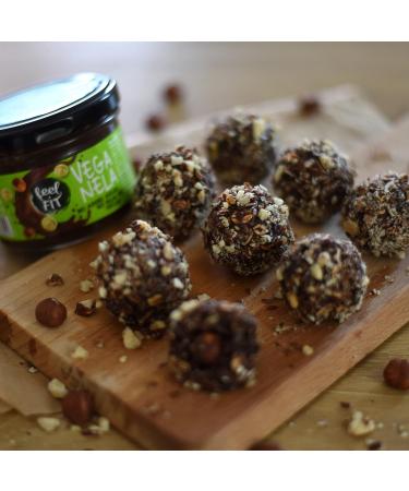 Feel FIT VEGANELA Cocoa-Hazelnut Spread - No Added Sugar No Palm Oil Vegan (6 x 200g) - Healthy Delicious & Guilt-Free Indulgence - Buy Online on GoSupps.com