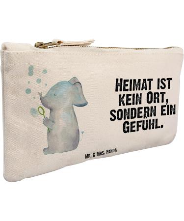 Mr. & Mrs. Panda Small Elephant Makeup Bag | Funny Sayings Gift Idea & Animal Motifs | Perfect for Home & Travel - Buy Online on GoSupps.com