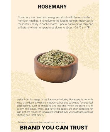 Dried Rosemary (100g/3.52oz) - Non GMO, Vegan, 100% Natural, Premium Quality - Buy Online on GoSupps.com
