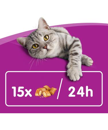 Buy Whiskas Cat Snacks Crunchy Pockets with Chicken & Cheese - 6 Pack (432g) - International Shipping Available - Buy Online on GoSupps.com