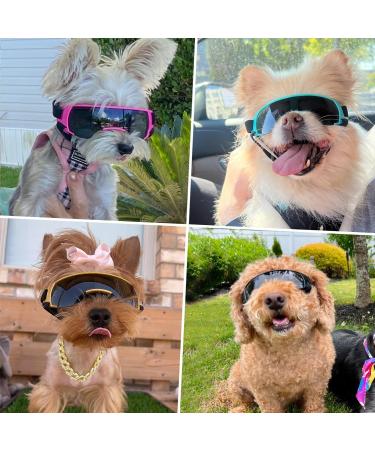 Namsan Sunglasses for Small Dogs - Windproof UV Protection & Waterproof Safety Glasses for Puppies with Adjustable Rubber Band - Buy Online on GoSupps.com