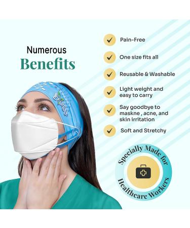 BYONDO Under Mask Set - Skin Protection and Ear Saver for Acne Prevention, Skin Irritation Relief, and Double Chin Reduction - Washable and Reusable - Buy Online on GoSupps.com