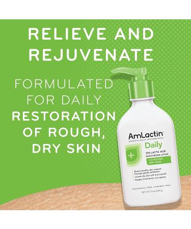 Amlactin Daily 12% Lactic Acid Moisturizing Lotion - Fragrance-Free 7.9 oz - Buy Online on GoSupps.com