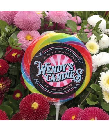 Wendy's Candies - Giant Swirl Lolly - Rainbow Lollipop - Handcrafted Confectionery - Delicious Sweet - Candy - Gifts Ideas for All Occasions ref OPF Fruit - Buy Online on GoSupps.com