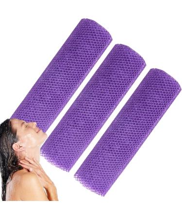 scyca Long Net Bath Sponge African Mesh Cloth Net Scrubber Bath Towel - Elastic Bath Sponges for Daily Use Women & Men Bathing Purple - Buy Online on GoSupps.com