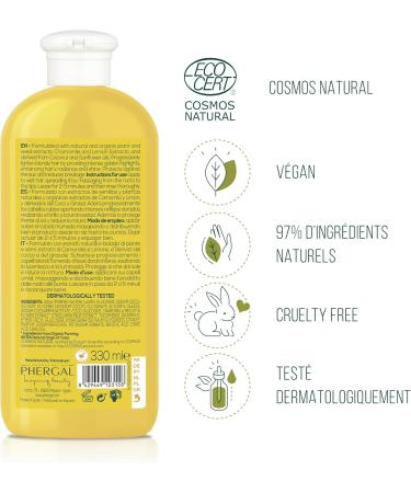 Naturtint | Chamomile Shampoo. Vegan | Lightening Shampoo and Golden Highlights | 98.9% Natural Ingredients. Ecocert | Chamomile and Lemon 330 ml - Buy Online on GoSupps.com