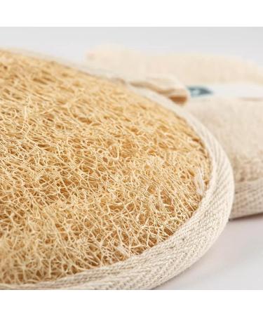 Balmy Naturel Luffa Sponge Bath Glove - Exfoliating Shower Gloves for Body Scrub & Massage - Buy Online on GoSupps.com