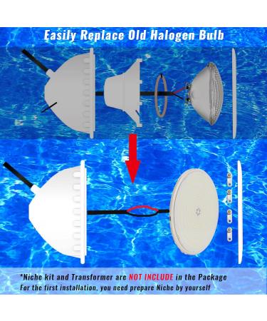 Buy Lylmle 35W Resin-Filled LED Pool Light - Ultra Bright 1100lm IP68 Waterproof 12V AC/DC Ideal for Replacing Halogen Lamps - Buy Online on GoSupps.com