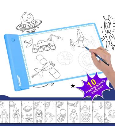 Light Up Tracing Pad Blue - Drawing Tablet for Kids with 10 Traceable Sheets - Buy Online on GoSupps.com