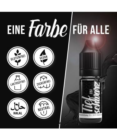 Highly Concentrated Black Food Color - 10ml Liquid Dye for Drinks Cakes Dough & More | Tortendendeko Baking Accessories - Buy Online on GoSupps.com