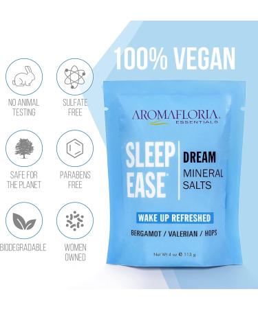 Aromafloria Bath Mineral Salts Travel Size - Stress Less Muscle Soak Sleep Ease - 4 oz (3 Pack) - Buy Online on GoSupps.com