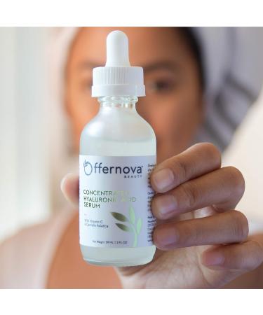 Organic Hyaluronic Acid Serum with Vitamin C & Centella Asiatica - Anti-Aging Formula for Face, Eyes & Lips - Buy Online on GoSupps.com