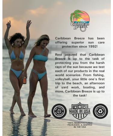 Caribbean Breeze Dark Tanning Lotion SPF 4 - Outdoor Sun Accelerator with Mango Lime Fragrance & Antioxidants | 8.5 oz - Buy Online on GoSupps.com