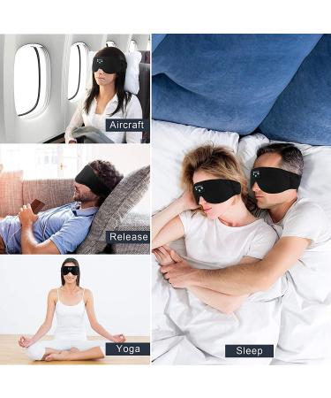 Bluetooth Sleep Mask with Ultra Thin Speakers - Boodlab 3D Wireless Headphones for Sleeping, Insomnia, Meditation, and Travel - Washable Black Mask, Ideal Gift for Men and Women - Buy Online on GoSupps.com