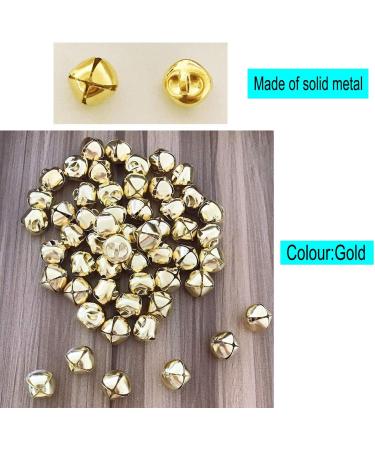 Luckkyme Jingle Bells 300 Pieces 1/2 Inch DIY Craft Bells for Wreath Decoration - Gold - Buy Online on GoSupps.com