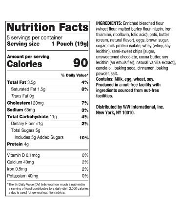 WW Oat & Chocolate Chip Breakfast Cookies - Nut-Free - 3 Boxes (15 Count) | Weight Watchers SmartPoints 3 | Shop Now - Buy Online on GoSupps.com
