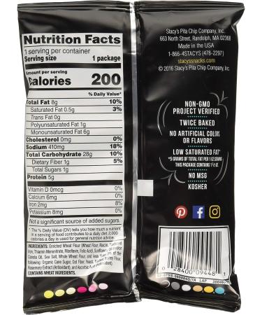 Stacy's Pita Chips Simply Naked 1.5oz Bags (Pack of 24) - Bulk Value Multi-Pack - Buy Online on GoSupps.com