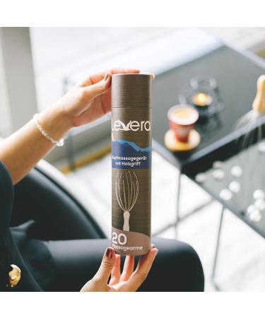 Levero Head Massage Device - 20 Massage Arms Wooden Handle & Relaxation Pearls | Perfect Head Massager for Wellness & Stress Relief - Buy Online on GoSupps.com