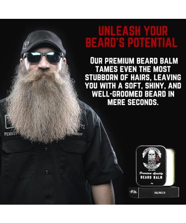 Mad Viking Beard Co. - All Natural Beard Care for Men | Handmade Cruelty-Free Medium to Heavy Hold | Odin s R k 2oz | Made in USA - Buy Online on GoSupps.com