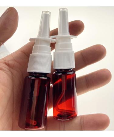 12-Pack Amber Nasal Spray Bottles - Unpowered Pumping Atomizers for Cosmetics Perfumes Essential Oils & Medical Products - Buy Online on GoSupps.com