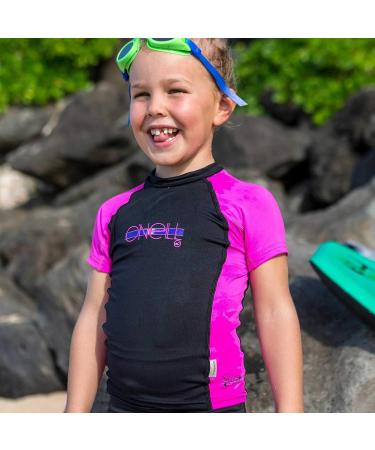 O'Neill Girl's Premium Skins UPF 50+ Rash Guard - Fresh Mint/White - Size 12 - Buy Online on GoSupps.com