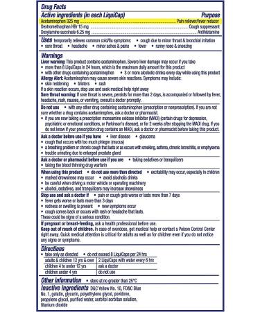 Nyquil Cold And Flu Nighttime Relief Liquid Capsules 16 Count (Pack of 24) - Buy Online on GoSupps.com