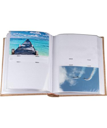 Linen Photo Album for 6x4 Photos | 200 Slip-in Pockets | Sturdy & Long Lasting | Book Bound Fotoalbum with Extra Space for Notes | Ideal Gift for Family & Friends - Buy Online on GoSupps.com