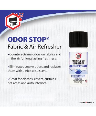 4-Pk ODOR STOP Fabric & Air Refresher - Ocean Mist - Eliminate Odors for Home & Travel | International Shipping Available - Buy Online on GoSupps.com