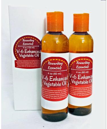 V-6 Enhanced Vegetable Carrier Oil 4oz | Premium Quality Ideal for Aromatherapy & Massage | Ships Worldwide - Buy Online on GoSupps.com