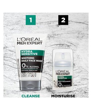 LOreal Professional Men Expert Hydra Sensitive Moisturiser - Hydrating Men s Moisturizer 1.7 oz | Buy Internationally - Buy Online on GoSupps.com
