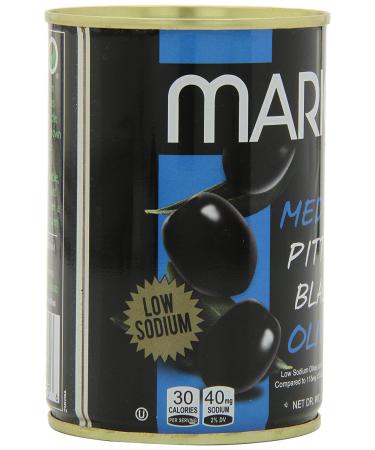 Mario Camacho Foods Low Sodium Black Olives - 6.0oz Medium Pitted, Pack of 12 - Buy Online on GoSupps.com