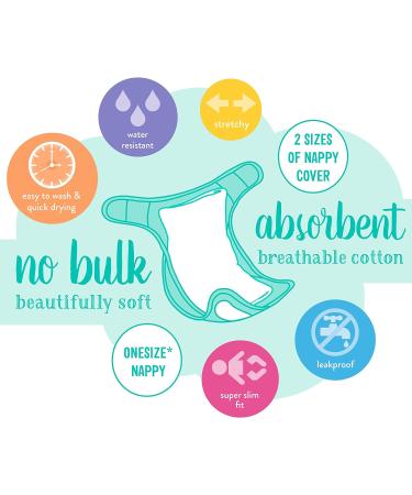 Bambino Mio Mioduo Size 2 Reusable Nappy (9kgs+), Butterfly Bloom Pattern - Buy Online on GoSupps.com