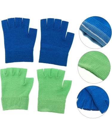 HONMEET 2 Pairs Gel Gloves Moisturizing Fingerless Gloves Overnight Dry Hands Gloves Overnight Moisturizing Hand Gloves for Women Fingerless Cotton Gloves Spa Gloves Dipping - Buy Online on GoSupps.com