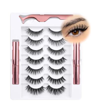 Shop Wiwoseo Magnetic Eyelashes - Natural Look No Glue Waterproof & Reusable with Magnetic Eyeliner & Tweezer - International Shipping Available - Buy Online on GoSupps.com