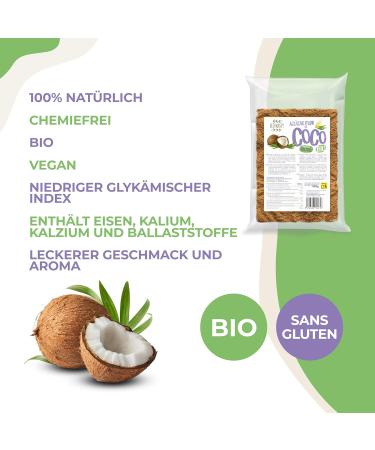 Buy Bio Coconut Blossom Sugar - Organic Gluten-Free & Low Glycemic Index | 100% Natural Vegan Sweetener - Buy Online on GoSupps.com