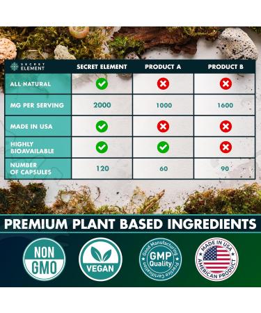 Sea Moss Bundle Wildcrafted Irish Sea Moss Capsules with Burdock Root Bladderwrack Muira Puama + Seamoss Black Seed Oil Ashwagandha & Ginger 480 Vegan Capsules - Buy Online on GoSupps.com