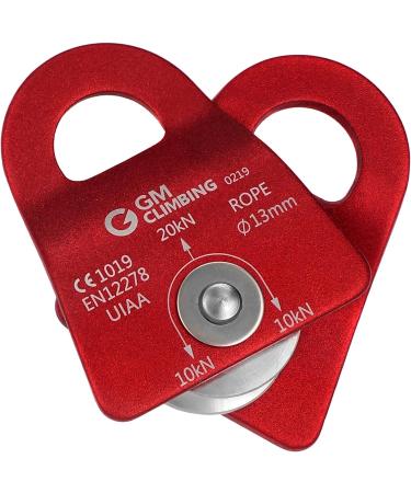 GM CLIMBING 20kN Micro Prusik Minding Pulley 1/2 CE UIAA Certified Red - Pack of 2 - Buy Online on GoSupps.com