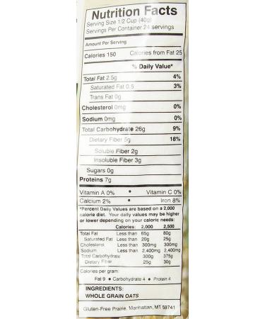 Gluten-Free Prairie Toasted Oat Flour - 3lb Pack | Certified Gluten Free, Non-GMO, Vegan - Buy Online on GoSupps.com