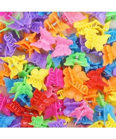 100 Pack Assorted Mini Butterfly Hair Clips for Women and Girls - Colorful Hair Accessories - Buy Online on GoSupps.com