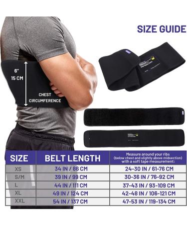 Everyday Medical Bamboo Charcoal Rib Support Brace - Accelerate Healing of Cracked, Dislocated, Fractured Ribs - Small/Medium (Pack of 1) - Buy Online on GoSupps.com