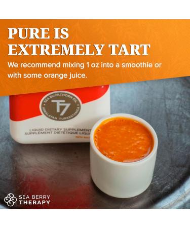 Sea Berry Therapy Omega 7 Pure 100% Pure Sea Buckthorn Juice (32 oz) USDA Organic Supports Cardiovascular Health Amazing For Skin Hair and Nails - Buy Online on GoSupps.com
