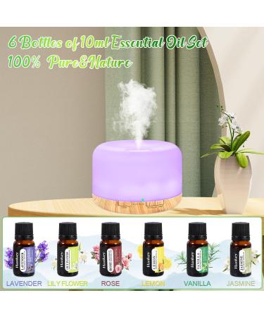 Buy Aqxong 500ml Essential Oil Diffuser - Aromatherapy Humidifier with Remote & 7 Colors LED for Living Room Bedroom Yoga & Office - International Shipping - Buy Online on GoSupps.com