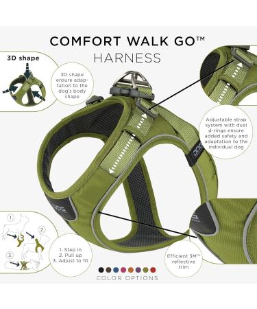 DOG Copenhagen Comfort Walk Go Dog Harness - Hunting Green Size S | International Shipping Available - Buy Online on GoSupps.com