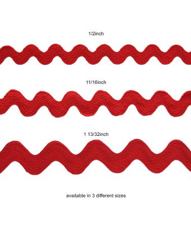 Essentials By Leisure Arts 1/2 Rick Rack Trim - 4 Yards Ivory, Sewing & Crafts Ribbon - Buy Online on GoSupps.com