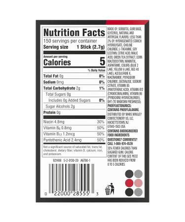 RESPAWN By 5 Mental Focus Gum - Variety Pack - Cool Mint Pomegranate Watermelon Tropical Punch - Sugar-Free Chewing Gum - For Gamers. By Gamers. - 6 Packs - 90 Sticks - Buy Online on GoSupps.com