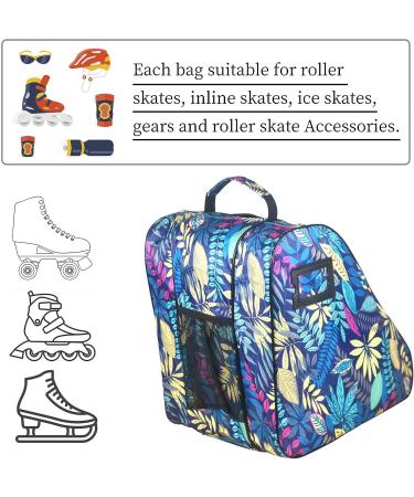 Large Capacity Roller Skate and Ice Skate Bag for Women, Men & Kids - Shoulder Strap, Top Handle, Side Pocket - Roller Skate Accessories for Inline and Quad Skates - Buy Online on GoSupps.com